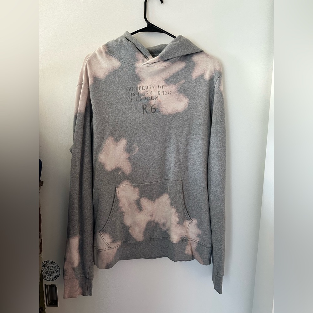 Gently Used: Tie-Dye RL Denim Supply R6 pullover hoodie Sz: M